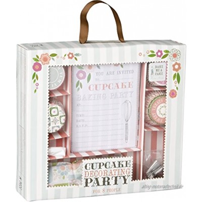 Cupcake Party Backset für 8 Gäste plus Gastgeber inklusive 8 Einladungskarten