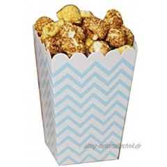 Film-Theater Popcorn-Boxen Party-Boxen Blaue Wellen 12PCS