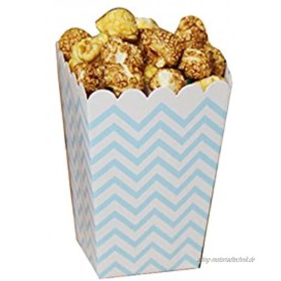Film-Theater Popcorn-Boxen Party-Boxen Blaue Wellen 12PCS
