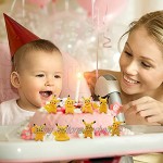 LKNBIF Pokemon Figur Pikachu Tortendeko Geburtstag Cake Topper 8 Stück Geburtstags Party Gelten Mädchen Junge Kindertag Kuchendekoration Geburtstags Party liefert