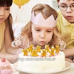 LKNBIF Pokemon Figur Pikachu Tortendeko Geburtstag Cake Topper 8 Stück Geburtstags Party Gelten Mädchen Junge Kindertag Kuchendekoration Geburtstags Party liefert
