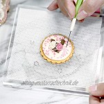 LSSJJ Cookie Decorating Plattenspieler Sugar Cake Cookie Decorating Supplies Kit-Mit Rutschfester Silikonmatte dreht Sich reibungslos einfach zu steuern und bequem