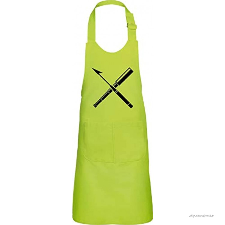 Shirtinstyle Kinderlatzschürze Sailing Speer Fernrohr Motive Farbe Lime