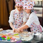 WuikerDuo Kinderkochset Chef-Set Koch-und Backset für Kinder süßes Kinderkoch- und Backset Geeignet für Kinder über 3 Jahre Inklusive Schürze Kochmütze Mitt und Utensil