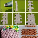 ZXJ Edelstahlförmige Form 5 Set Eiswerkzeug Backform Pulloverdüsen für Kuchen Dekorieren Korb Weben Backformen Gebäck Tipps