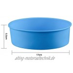 JasCherry Flexibel und Antihafteigenschaft Silikon Backform für Kuchen BPA-frei Rund Ø 17 cm #2