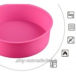 JasCherry Flexibel und Antihafteigenschaft Silikon Backform für Kuchen BPA-frei Rund Ø 17 cm #2
