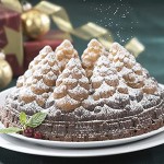 Nordic Ware Backform Kuchenform Weihnachtsbackform Tannenbäume Winterwald Aluminiumguss