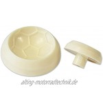 PME 1102EP009 JEM Pop It-Motivform Fußball zum Dekorieren von Torten Sortiment 2 kleine Größen Kunststoff Ivory 6 x 2 x 6 cm
