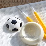 PME 1102EP009 JEM Pop It-Motivform Fußball zum Dekorieren von Torten Sortiment 2 kleine Größen Kunststoff Ivory 6 x 2 x 6 cm