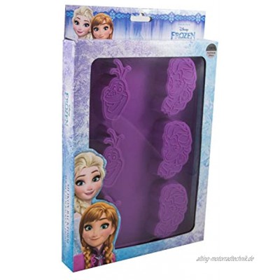 P:os 28248 Silikon Backform 6er Disney Frozen Elsa und Olaf ca. 28 x 20 cm 100Prozent lebensmittelechtes Platin-Silikon hitze- und kältebeständig von 230° bis -60°C Spülmaschinengeeignet