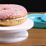 webake Groß Donuts Backform Ø 24 cm Donut Form Kuchenform Gugelhupfform Silikon Donutform für Donut Bagel 2 Hälften