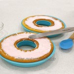 webake Groß Donuts Backform Ø 24 cm Donut Form Kuchenform Gugelhupfform Silikon Donutform für Donut Bagel 2 Hälften