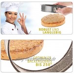 4smile Springform 26cm rund Perfekte Kuchen und Torten von Hobbybäckern und Profis Backform Kuchenform antihaftbeschichtet