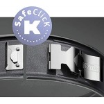 Kaiser La Forme Plus Springform 30 cm rund Flachboden runde Backform SafeClick-Verschluss Emailleboden beschichtet schnittfest auslaufsicher