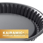 Kaiser La Forme Plus Springform-Backblech konisch 32 cm Flachboden runde Backform Käsekuchen Emailleboden beschichtet schnittfest auslaufsicher