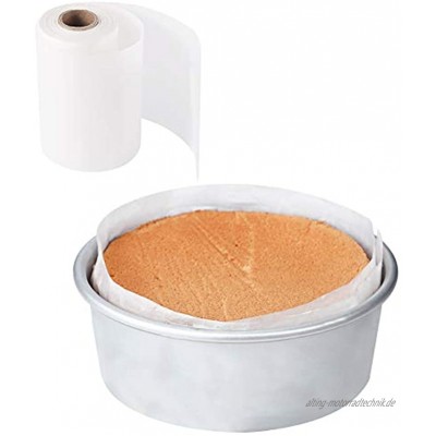 Kuchenform-Auskleidung antihaftbeschichtet Seitenauskleidung kleine Backpapierrolle für Kuchenform Springform und mehr 10 cm x 50 m