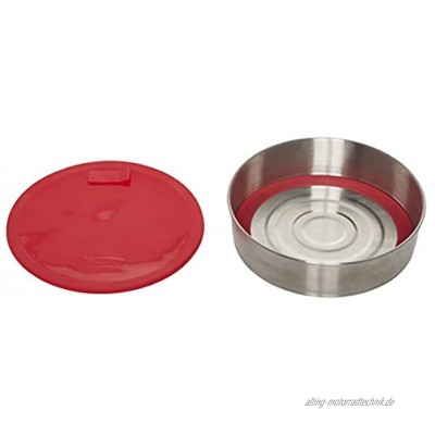 Instant Pot Deckel und abnehmbarer Offizielles rundes Koch- Backblech mit Deckel und abnehmbarem Boden 17,8 cm 907 ml Rot