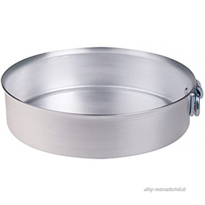 Pentole Agnelli Kuchenform zylindrisch mit Ring aus Aluminium Silber 40 cm Silber schwarz
