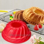 Silikon-Kuchenformen antihaftbeschichtet flexible Ringe Buntkuchen zum Backen