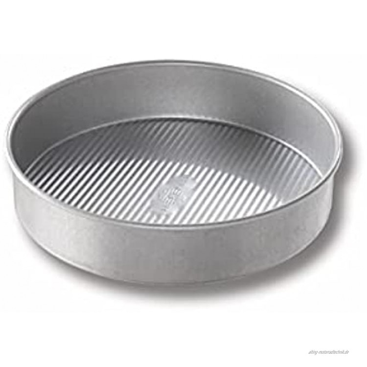 USA Pan Bakeware aluminisierten Stahl Kuchenform 8 Round silber