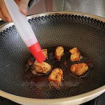 Dingyue Grillpinsel Backpinsel mit Ölflasche hitzebeständig für Sojasauce Spender für Grill Küchenutensilien