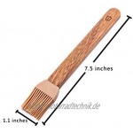 Islandoffer Backpinsel Holzgriff Silikon Grillpinsel Lebensmittelqualität Backpinsel 1 Stück