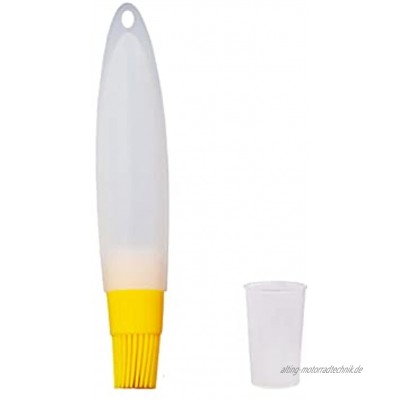 Qagazine Silikon-Ölflasche mit Backpinsel hitzebeständig Ölpinsel Sojasaucenspender für Grill Küchenutensilien Küchengerät