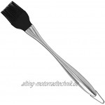 SONK Basting Brush Soßenpinsel Ungiftige Backpinsel für die Küche430 gebogener Griff groß schwarz