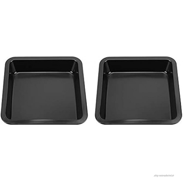Kuchenform Universal-Quadrat-Backform 2 Stück für Zimtschnecken für BäckereienSchwarz TG01#A