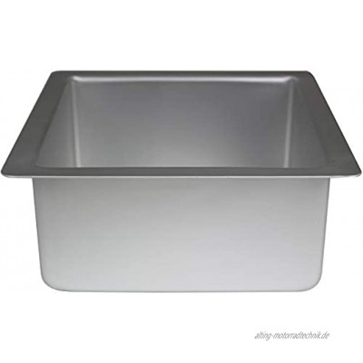 PME SQR084 Quadratische Kuchenform aus eloxiertem Aluminium 203 x 203 x 102 mm Silver 20 x 20 x 10 cm