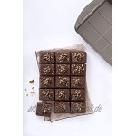 Pyrex 8013126.0 Asimetria Brownie-Form Stahl Schokolade 28 x 22 cm
