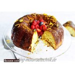 20,3 cm runde Silikon-Kuchenform – 2 Stück große Donut-Form französisches Dessert-Tortenform antihaftbeschichtet für Mousse Brot Savarin-Kuchen Backblech