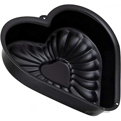 Herzform Kuchenbackform mit Antihaftbeschichtung Backen mit Liebe für Lieblingsmenschen geeignet für die Küche DIY ca. 26,0 x 25,5 x 4,0 cm