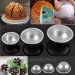 MZY1188 3D Halbkreisförmige Big Ball Kuchenform temperaturbeständige Kuchenformen Kuchenform DIY Antihaft-Backform