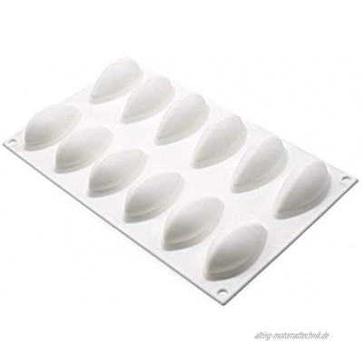XiaoShenLu Mousse-Kuchenform Silikon backformen für Kuchen 3D backform DIY Dessert Mould 12 Löcher Muschelform