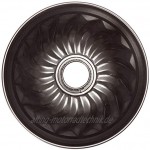 Zenker Gugelhupfform 22 cm aus der Serie Pure Kuchenform stabil & beschichtet für saftigen Gugelhupf runde Backform mit Antihaftbeschichtung Farbe: schwarz Menge: 1 Stück