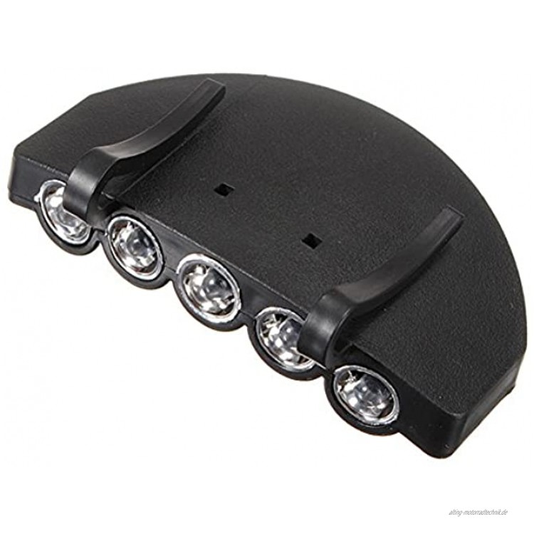 SaySure Clip On 5 LED Head Cap Hat Light HeadLamp Headlight Torch