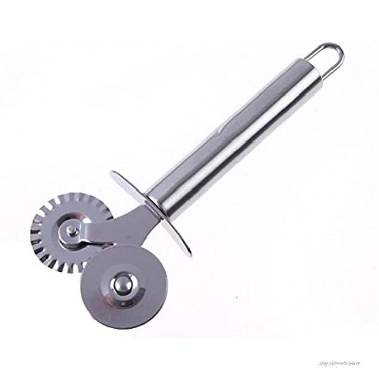 SaySure Stainless Steel Wheel Cutter Fluted Wheel Pizza Pie