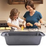 2lb Brotbackform Set of 3 Bread Baking Moulds Carbon Steel Toast Panmit with Non-Stick Cake Small Loaf Tin Backform Loaf and Bread Baking Mould Set Coating Bread Laib Pan Rectangular Cake Pan