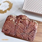 CHEFMADE Pullman Loaf Pan mit Lip 0,99 Lb Teig Kapazität Nicht-stick Rechteck Well Toast Box für Ofen Backen 4.2 x 7.7x 4.4 Champagne Gold