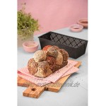 Kaiser Inspiration Brotbackform perforiert 25 x 11 cm Backform für 750g Brote Kastenform Kuchen Brote antihaftbeschichtet sauerteigbeständig