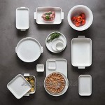 Villeroy und Boch Clever Cooking Quadratische Backform 21 x 21 cm Premium Porzellan Weiß