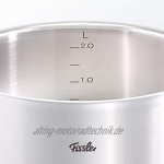 Fissler original-profi collection Edelstahl-Stielkasserolle Ø 16 cm inkl. Schüttrand Innenskalierung alle Herdarten auch Induktion Silber
