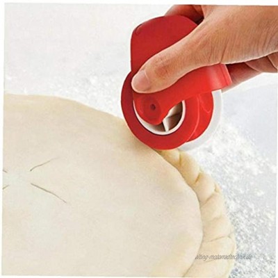 Angoter Pizza Gebäck Lattice Cutter-Gebäck-Torte Ausstechform Kunststoff Rad-Roll