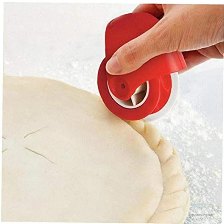 Angoter Pizza Gebäck Lattice Cutter-Gebäck-Torte Ausstechform Kunststoff Rad-Roll