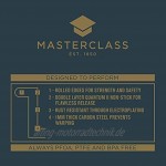 masterclass Master Class Antihaft-Tortenbodenform Rundbackform mit hohem gewelltem Rand und losem Boden Stahl Grau 20 x 20 x 3 cm