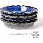 UNICASA Obstkuchenform Keramik Blau 27.3 cm Antihaft-Keramik-Quicheform Tortenformen Quiche-Backform Keramik Rund Kuchenform Auflaufform Rund Blau
