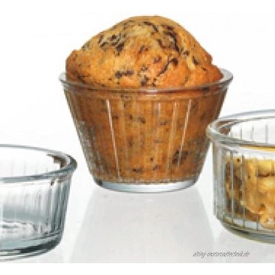 Ritzenhoff & Breker Muffin Backform Cup Cake Pastetenform konisch 4 Gläser in Ragout fin Form aus Glas