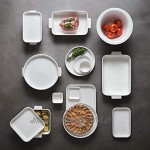 Villeroy und Boch Clever Cooking Quadratische Backform 9 x 9 cm Premium Porzellan Weiß